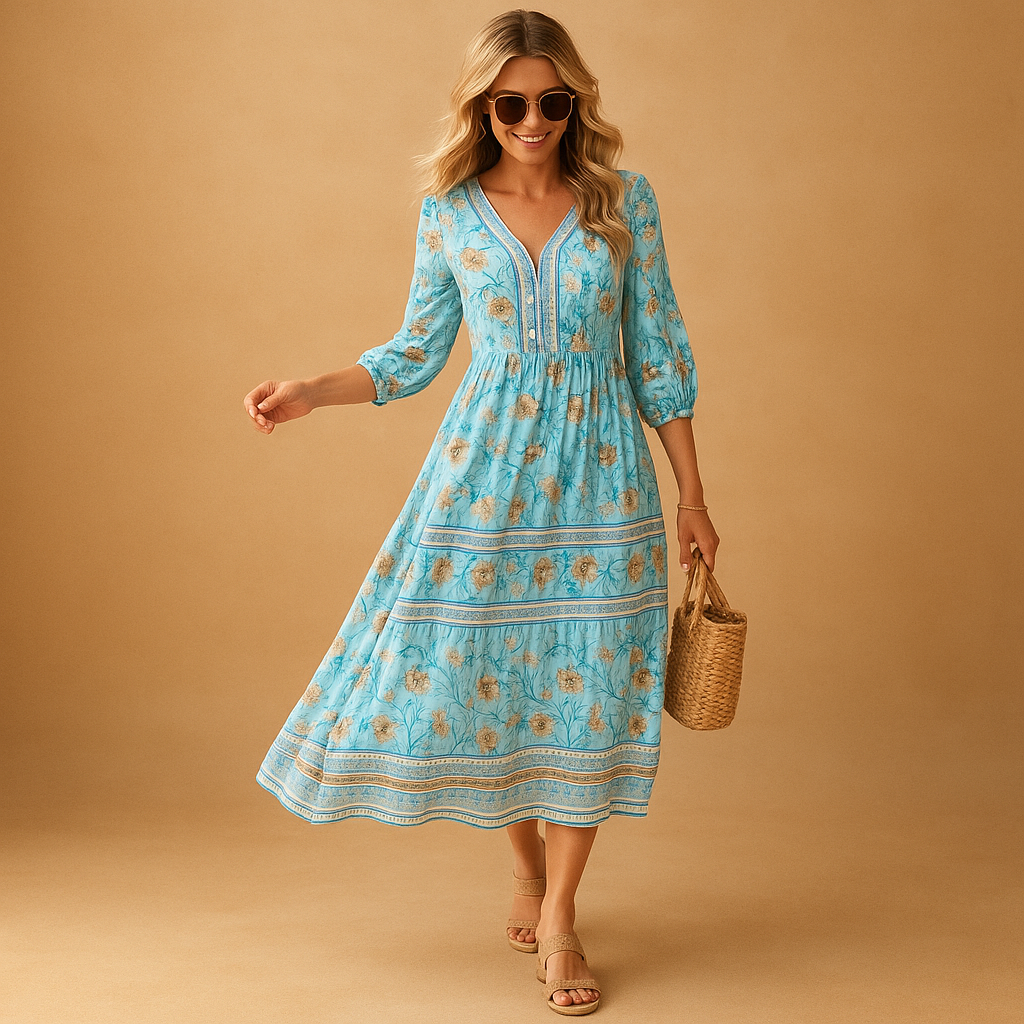Bohemian summer dress for women | Lila