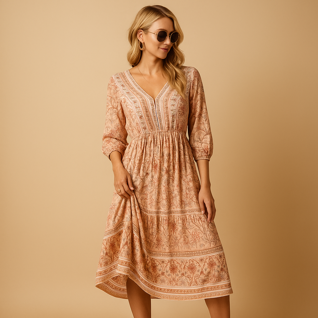 Bohemian summer dress for women | Lila