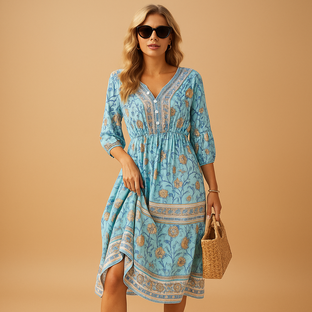 Bohemian summer dress for women | Lila