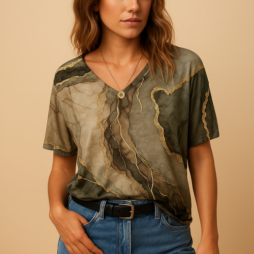 Boho Chic Women's Top | Lightweight Fabric | Casual Style | Perfect for Summer Outings