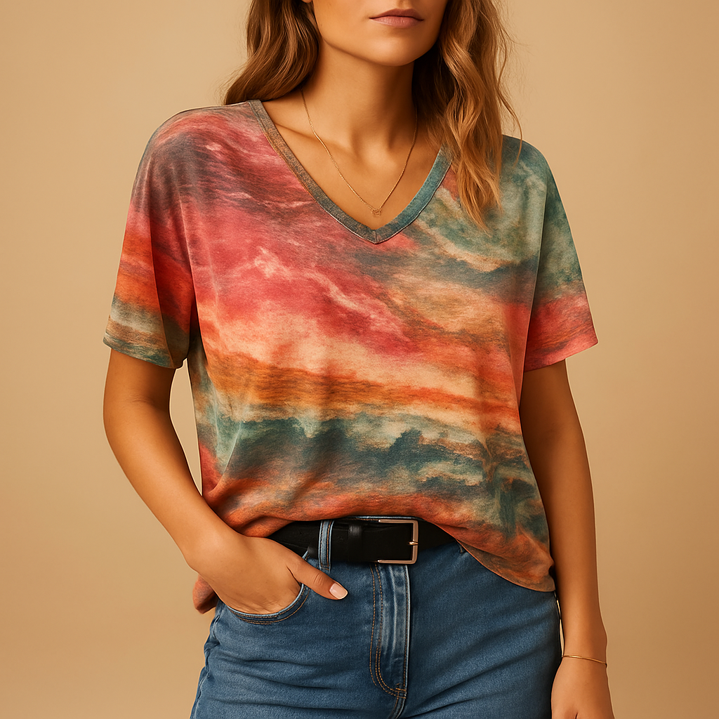 Boho Chic Women's Top | Lightweight Fabric | Casual Style | Perfect for Summer Outings