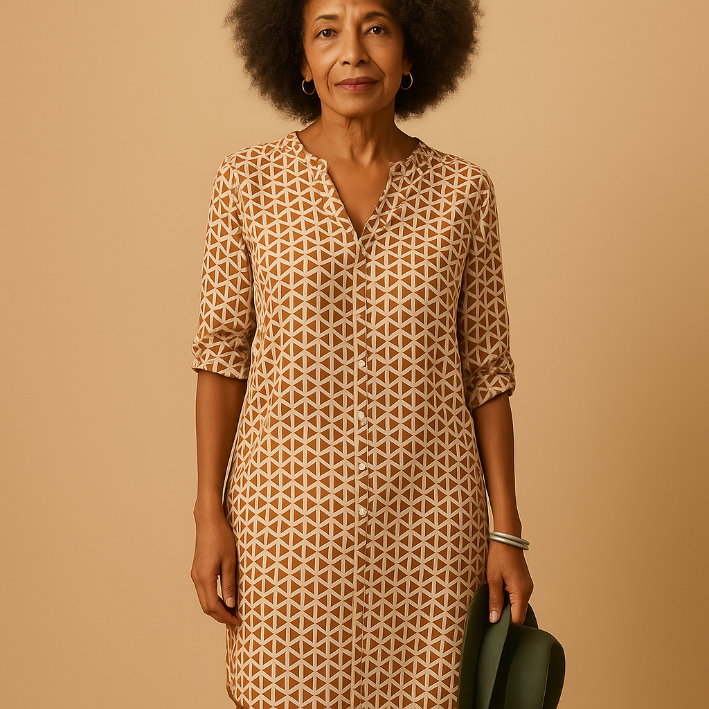 Casual V-neck dress for women | Renée