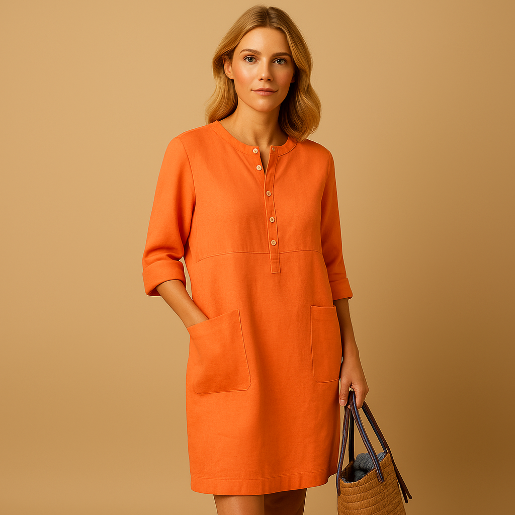 Casual long shirt dress for women | Yara