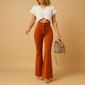 Flared Corduroy Pants for Women | Soft Fabric | Casual Style | Perfect for Everyday Wear