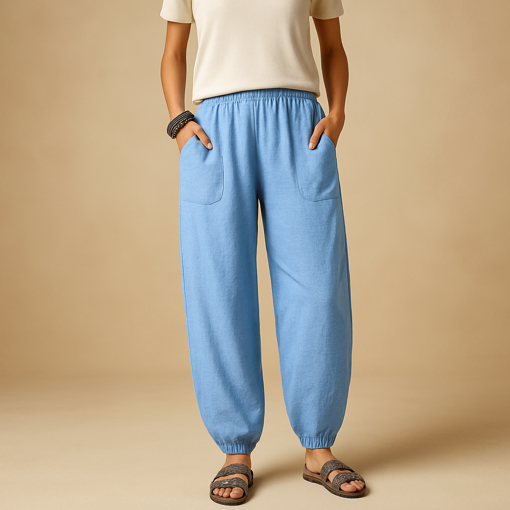 High-Waist Boho Summer Pants for Women | Lightweight, Comfortable, Casual Wear