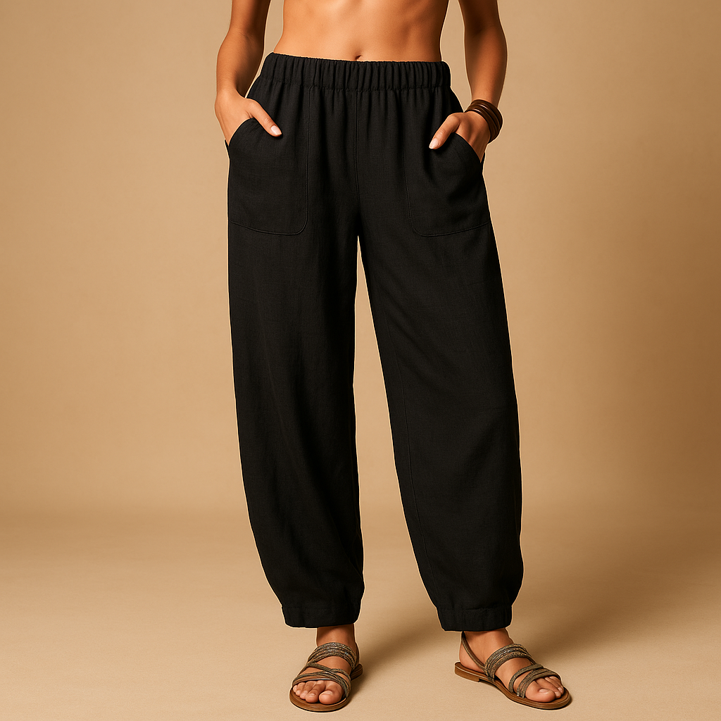High-Waist Boho Summer Pants for Women | Lightweight, Comfortable, Casual Wear
