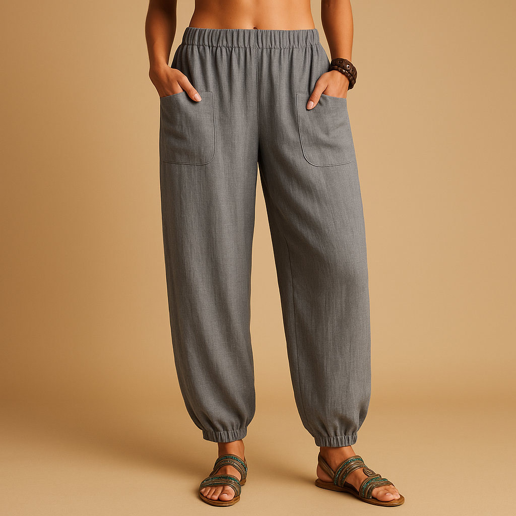 High-Waist Boho Summer Pants for Women | Lightweight, Comfortable, Casual Wear