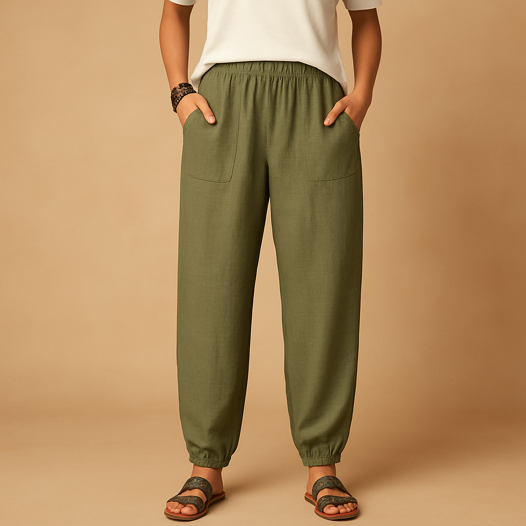 High-Waist Boho Summer Pants for Women | Lightweight, Comfortable, Casual Wear