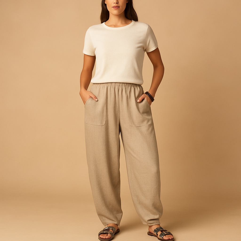 High-Waist Boho Summer Pants for Women | Lightweight, Comfortable, Casual Wear
