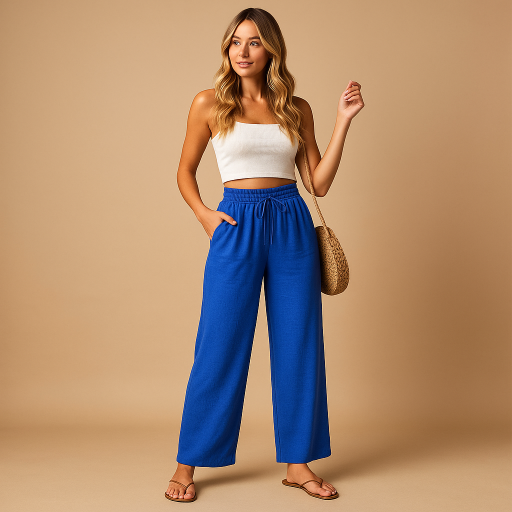 High Waist Women's Lounge Pants | Soft Fabric | Casual Comfort Wear | Ideal for Relaxation and Home Activities