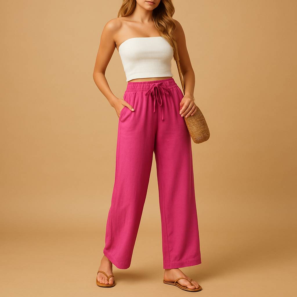 High Waist Women's Lounge Pants | Soft Fabric | Casual Comfort Wear | Ideal for Relaxation and Home Activities