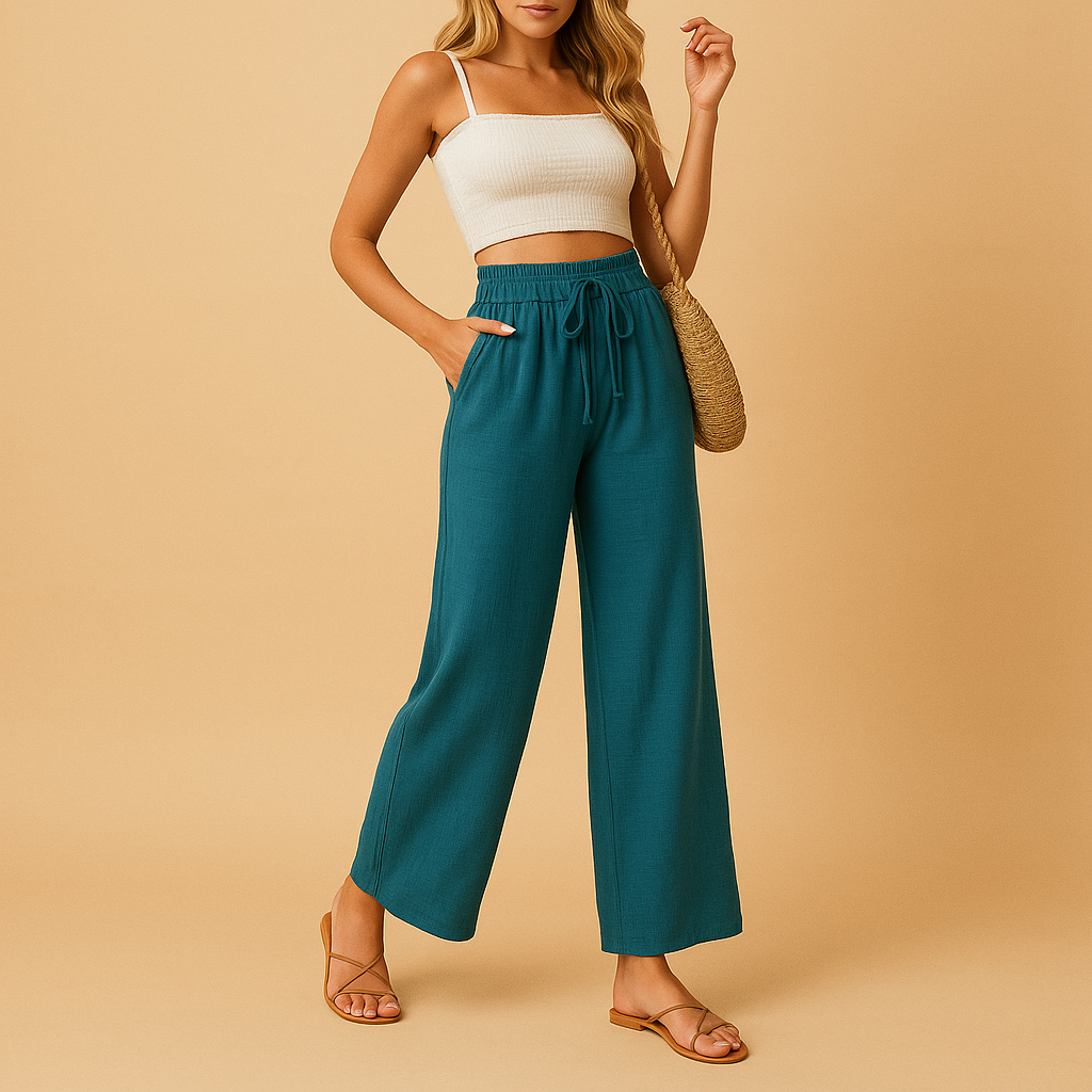 High Waist Women's Lounge Pants | Soft Fabric | Casual Comfort Wear | Ideal for Relaxation and Home Activities