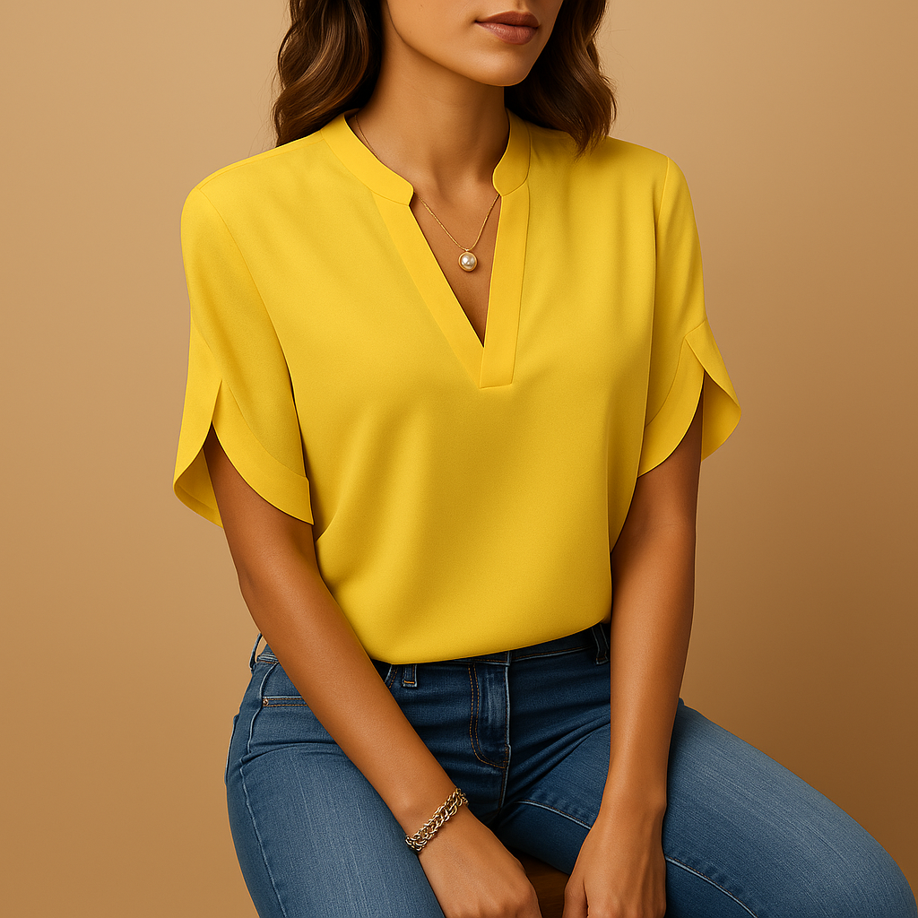 Lightweight Elegant Women's Blouse | Soft Fabric | Versatile Casual or Office Wear | Available in Multiple Colors