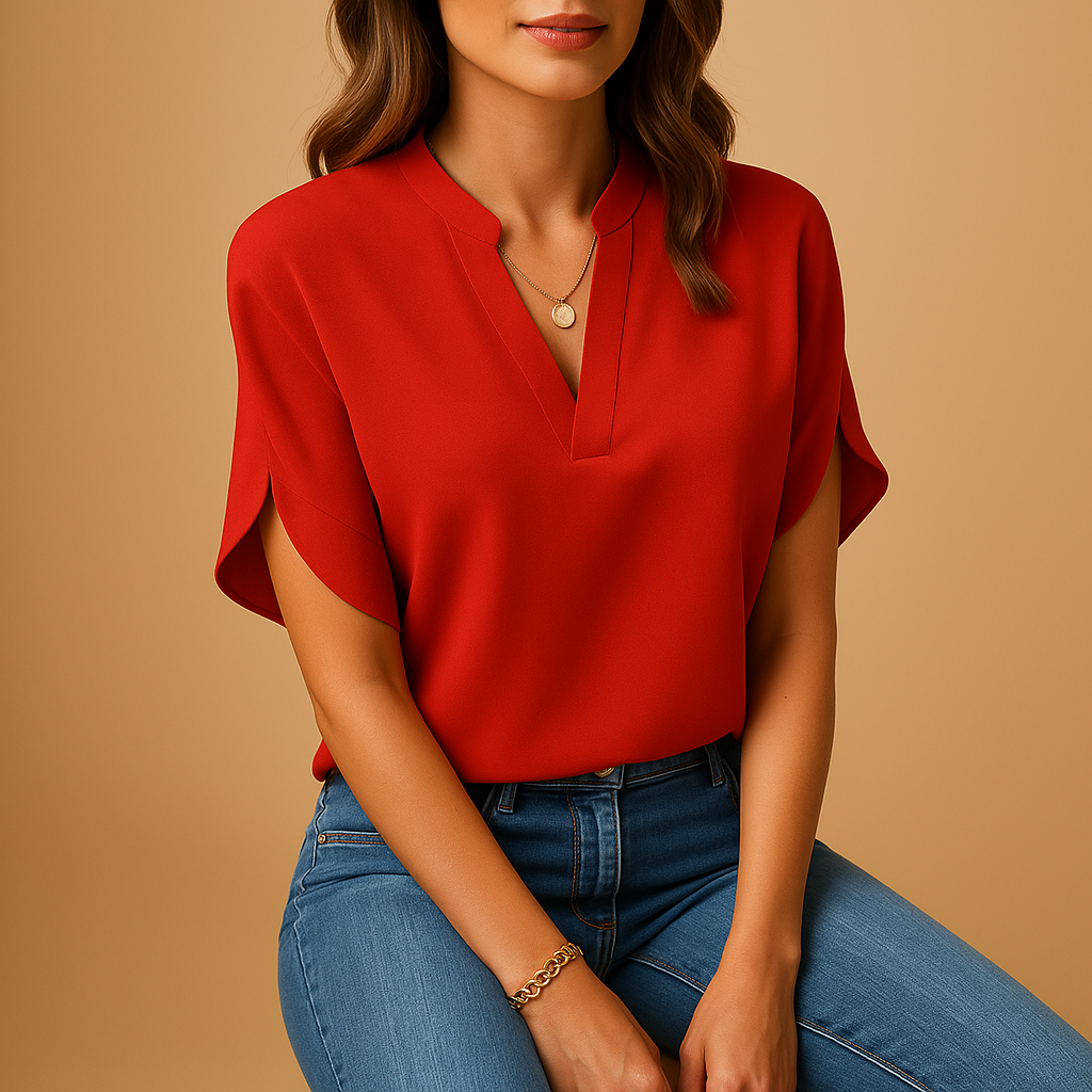 Lightweight Elegant Women's Blouse | Soft Fabric | Versatile Casual or Office Wear | Available in Multiple Colors