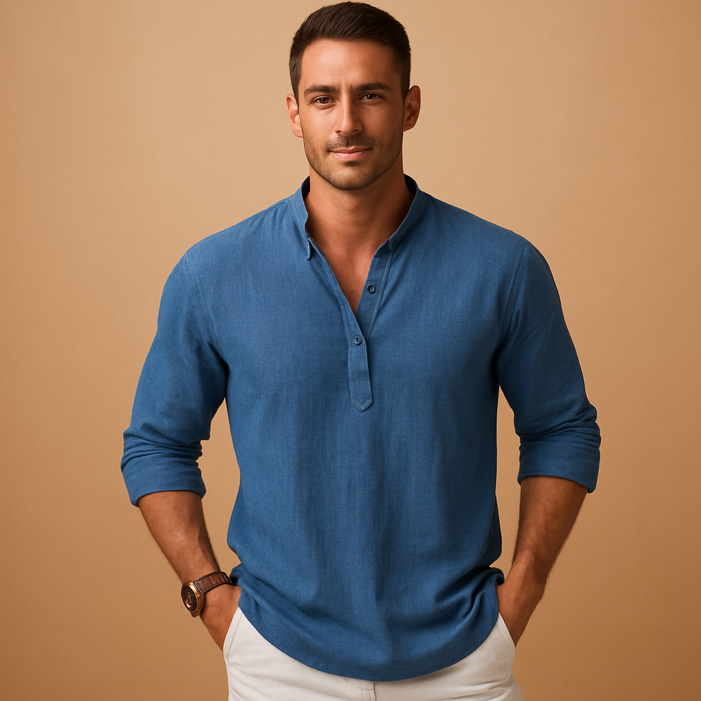 Lightweight Men's Long Sleeve Shirt | Breathable Fabric | Casual Style | Perfect for Everyday Wear