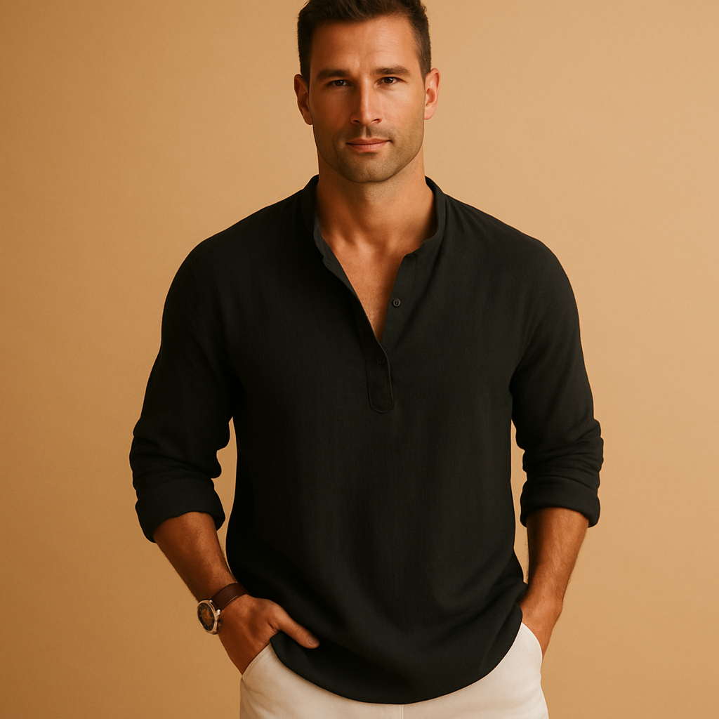 Lightweight Men's Long Sleeve Shirt | Breathable Fabric | Casual Style | Perfect for Everyday Wear