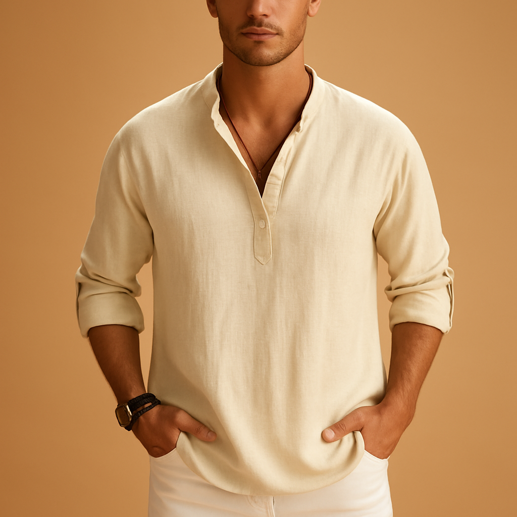 Lightweight Men's Long Sleeve Shirt | Breathable Fabric | Casual Style | Perfect for Everyday Wear