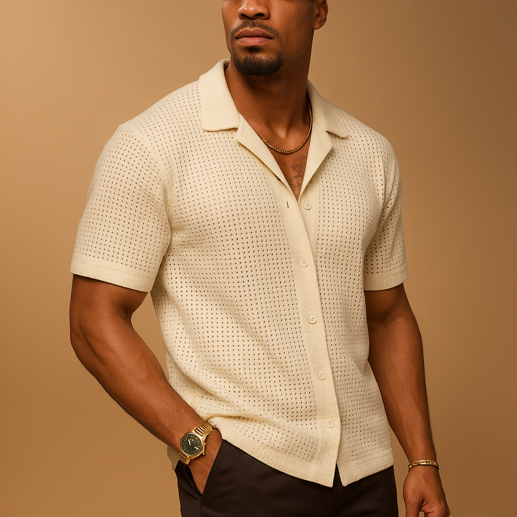 Lightweight Men's Short Sleeve Shirt | Breathable Fabric | Casual Wear | Perfect for Summer or Outdoor Activities