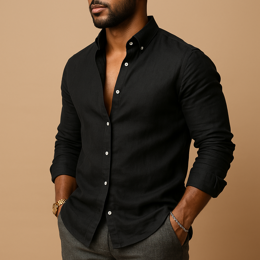 Lightweight Men's Summer Shirt | Breathable Cotton | Casual Short Sleeve Top for Warm Weather Wear