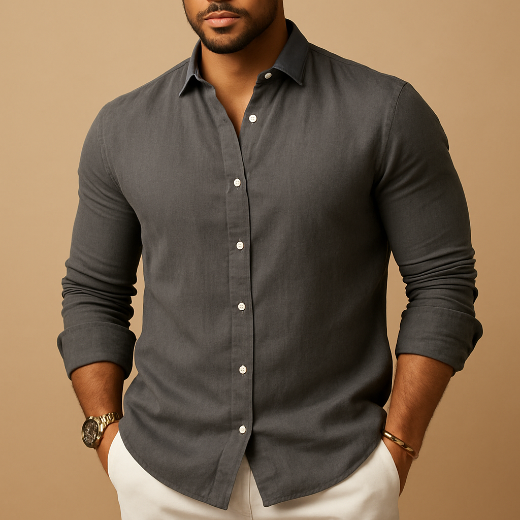 Lightweight Men's Summer Shirt | Breathable Cotton | Casual Short Sleeve Top for Warm Weather Wear