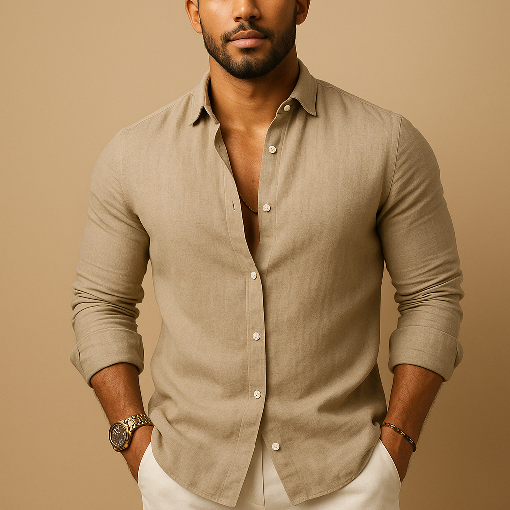 Lightweight Men's Summer Shirt | Breathable Cotton | Casual Short Sleeve Top for Warm Weather Wear