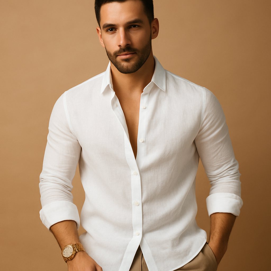 Lightweight Men's Summer Shirt | Breathable Cotton | Casual Short Sleeve Top for Warm Weather Wear