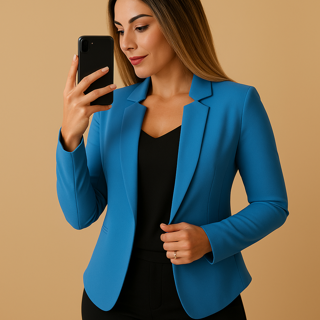 Lightweight Women's Blazer | Breathable Fabric | Casual Chic Design | Perfect for Office or Outings