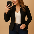 Lightweight Women's Blazer | Breathable Fabric | Casual Chic Design | Perfect for Office or Outings