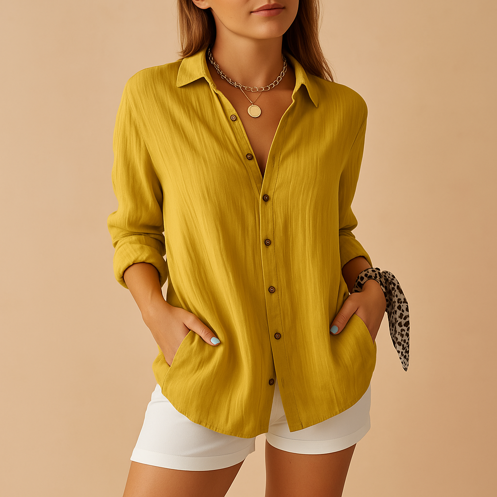 Lightweight Women's Blouse | Timeless Design | Versatile Everyday Wear | Perfect for Casual or Office Settings