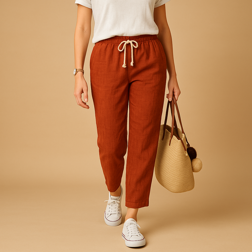 Lightweight Women's Casual Pants | Breathable Fabric | Comfortable Fit | Everyday Wear | Available in Multiple Sizes