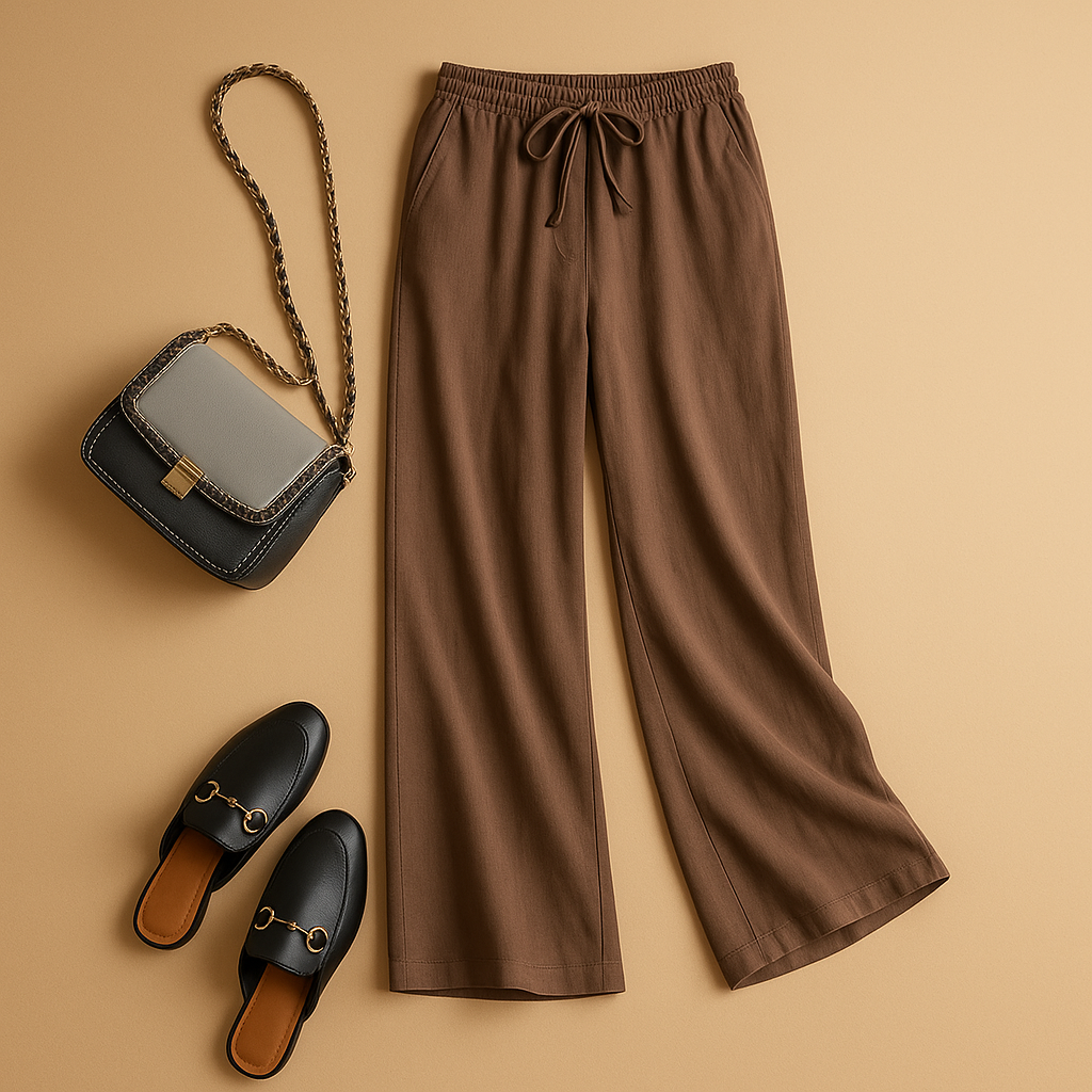 Lightweight Women's Summer Pants - Breathable Fabric - Casual Style for Warm Weather - Available in Multiple Colors