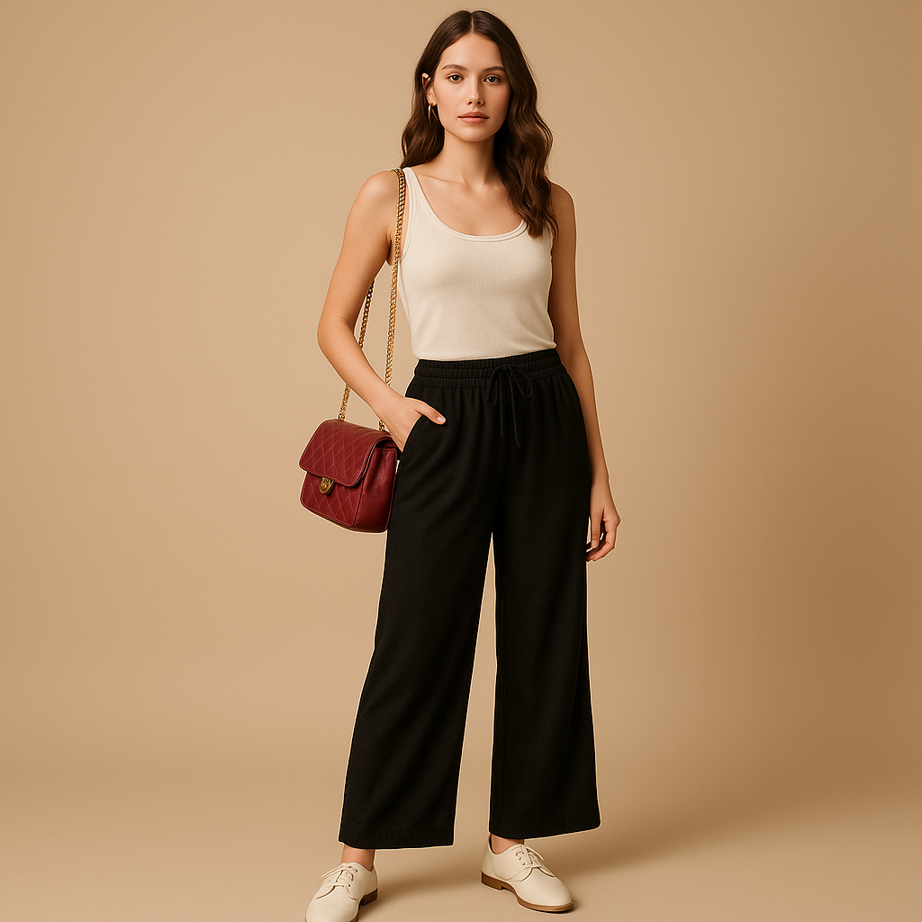 Lightweight Women's Summer Pants - Breathable Fabric - Casual Style for Warm Weather - Available in Multiple Colors