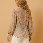 Long Sleeve Women's Blouse | Elegant Design | Lightweight Fabric | Versatile for Work or Casual Wear