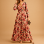 Long floral summer dress for women | Amara