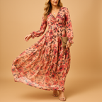 Long floral summer dress for women | Amara