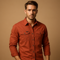 Men's Cargo Cotton Shirt | Casual Style for Everyday Wear | Versatile and Comfortable Design