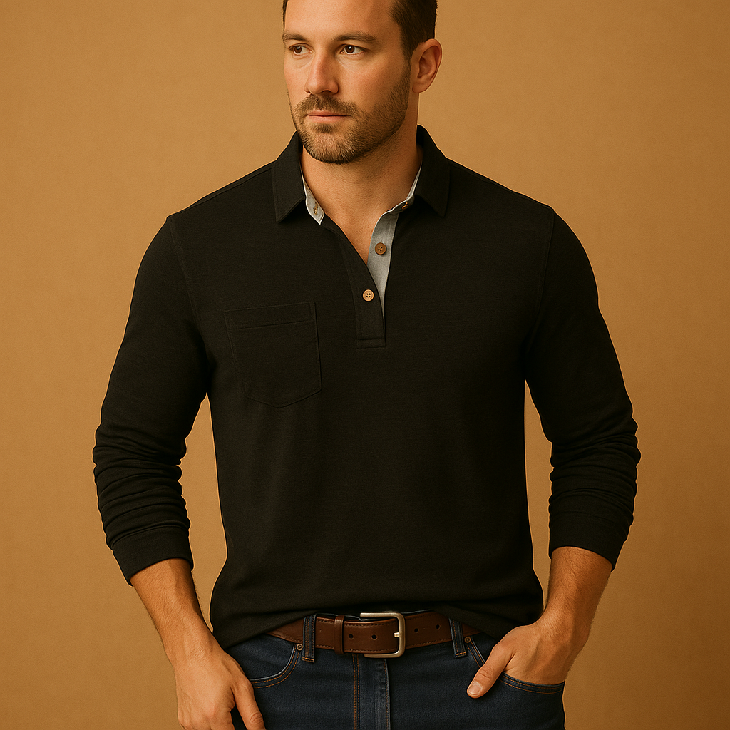 Men's Casual Cotton Shirt with Chest Pocket - Comfortable Everyday Wear