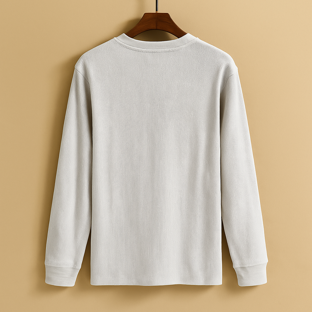 Men's Casual Long Sleeve Shirt - Comfortable Cotton Blend - Versatile Everyday Wear - Ideal for Work or Leisure