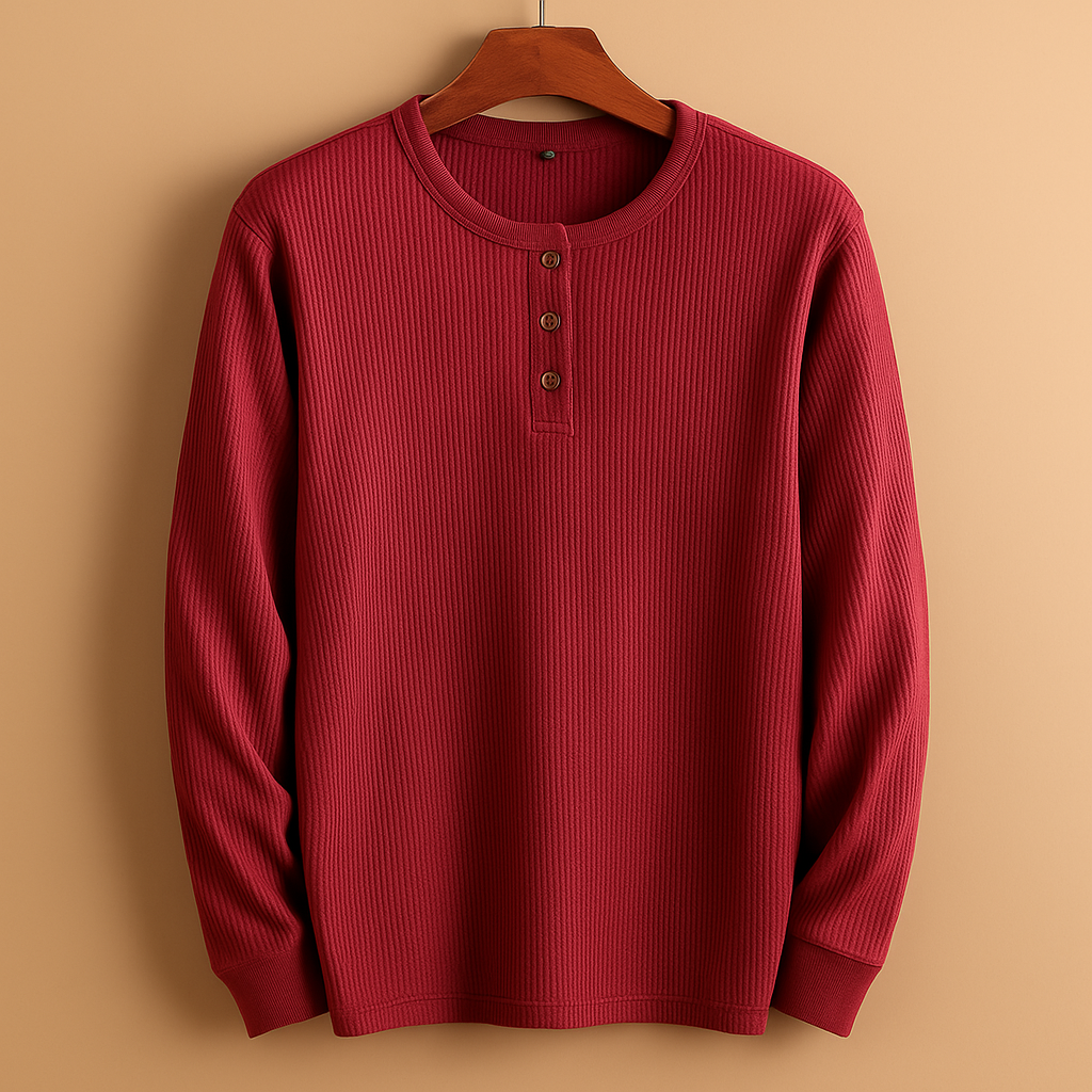 Men's Casual Long Sleeve Shirt - Comfortable Cotton Blend - Versatile Everyday Wear - Ideal for Work or Leisure