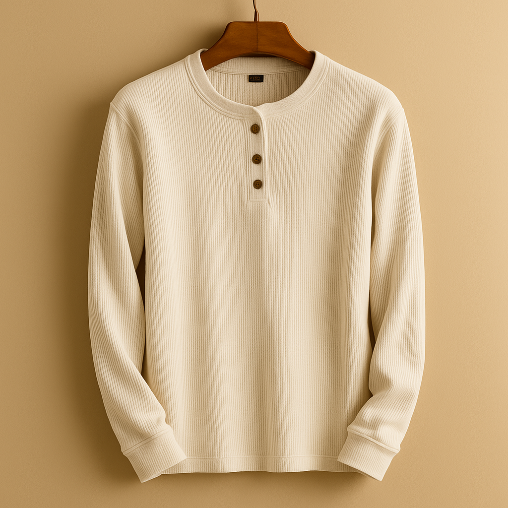 Men's Casual Long Sleeve Shirt - Comfortable Cotton Blend - Versatile Everyday Wear - Ideal for Work or Leisure