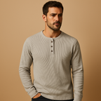 Men's Casual Long Sleeve Shirt - Comfortable Cotton Blend - Versatile Everyday Wear - Ideal for Work or Leisure