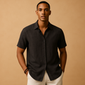 Men's Casual Short Sleeve Summer Shirt - Lightweight Cotton Blend - Perfect for Everyday Wear and Outdoor Activities