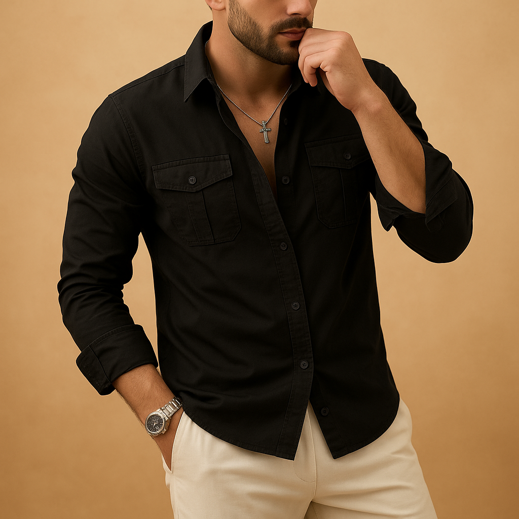 Men's Classic Button Down Shirt | Cotton Blend | Casual & Formal Wear | Available in Multiple Colors