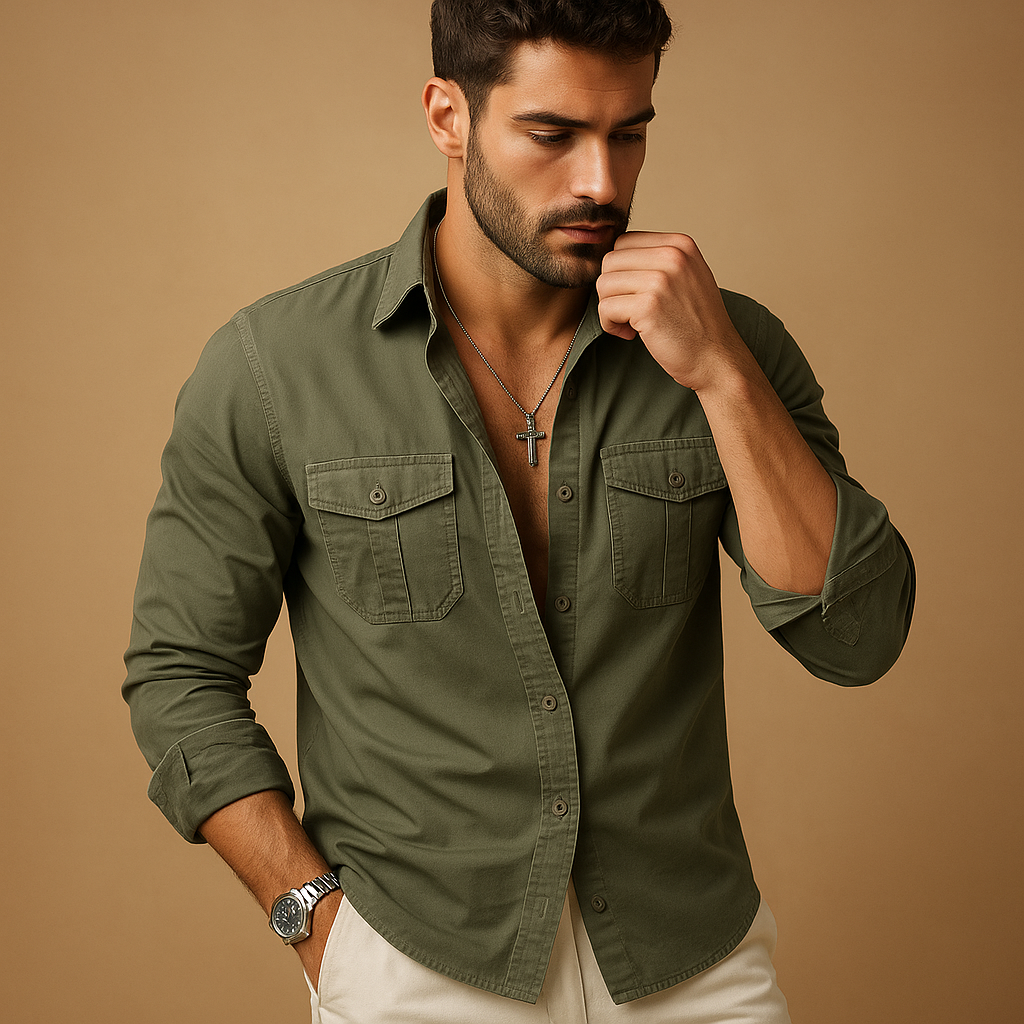 Men's Classic Button Down Shirt | Cotton Blend | Casual & Formal Wear | Available in Multiple Colors