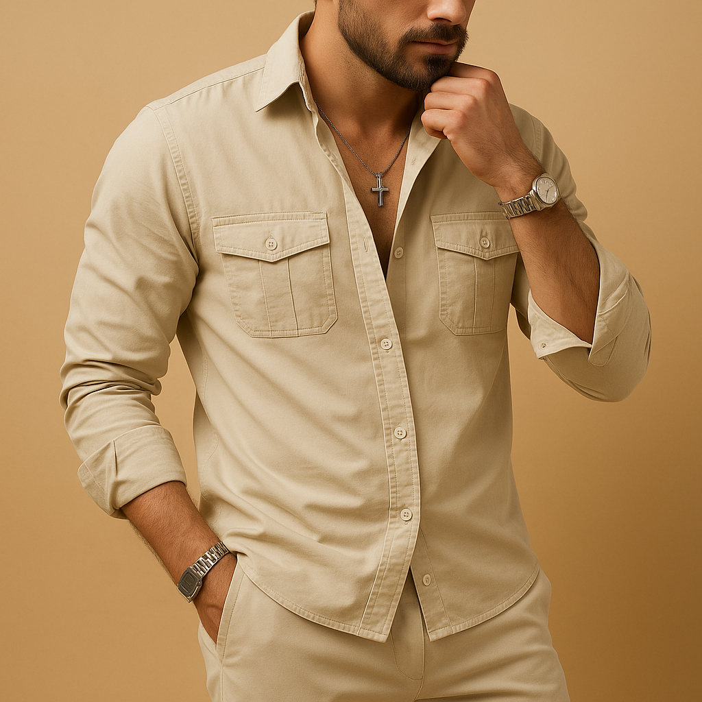 Men's Classic Button Down Shirt | Cotton Blend | Casual & Formal Wear | Available in Multiple Colors