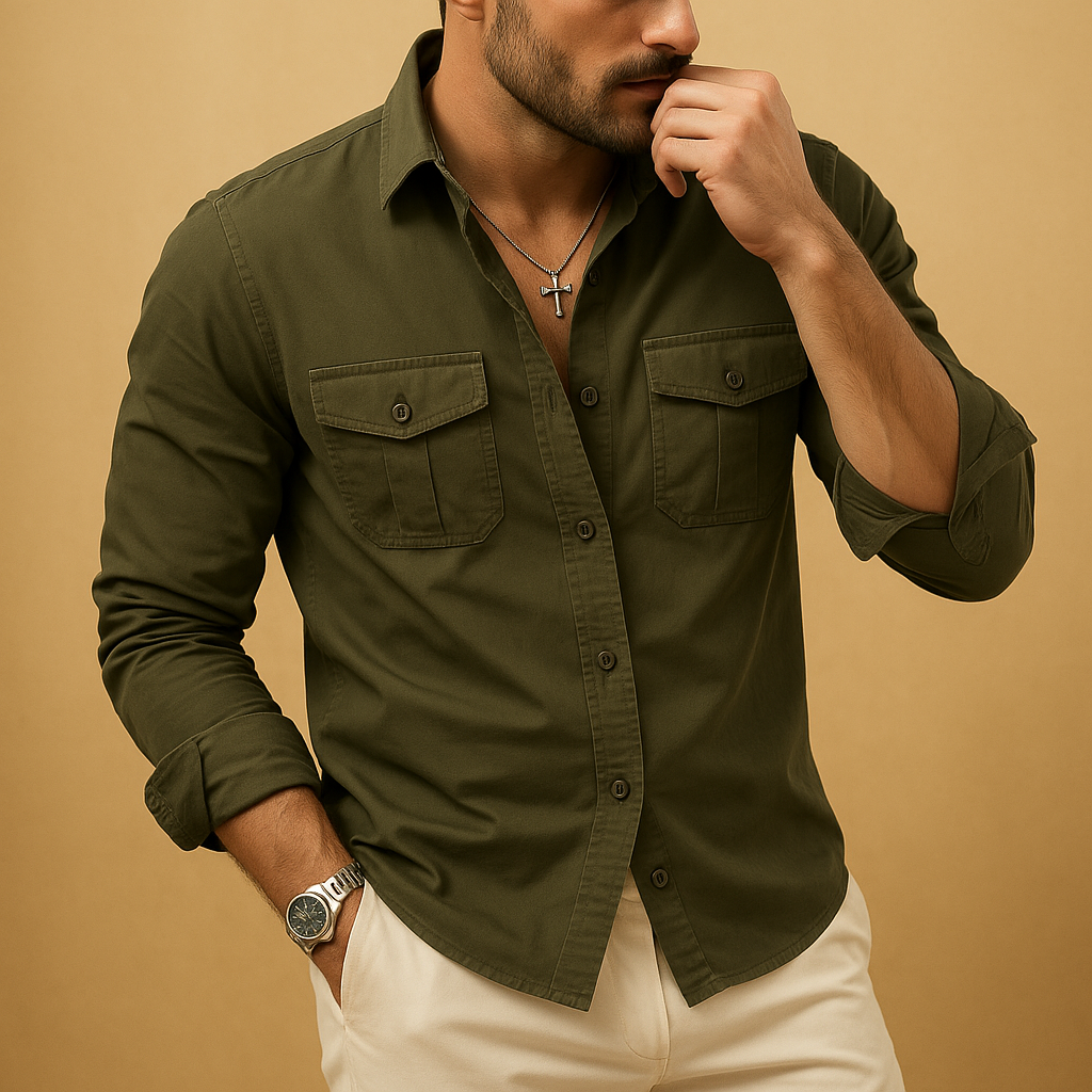 Men's Classic Button Down Shirt | Cotton Blend | Casual & Formal Wear | Available in Multiple Colors