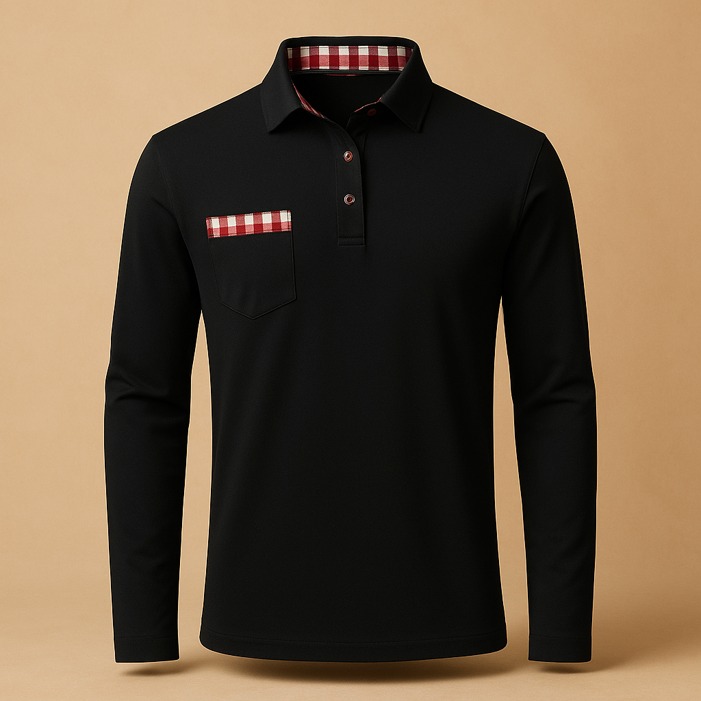 Men's Long Sleeve Polo Shirt | Cotton Blend | Casual Wear | Comfortable Fit | Available in Multiple Colors