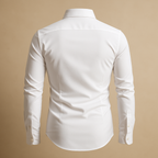 Men's Modern Fit Long Sleeve Shirt | Classic Cotton Design for Casual or Business Wear