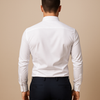 Men's Modern Fit Long Sleeve Shirt | Classic Cotton Design for Casual or Business Wear