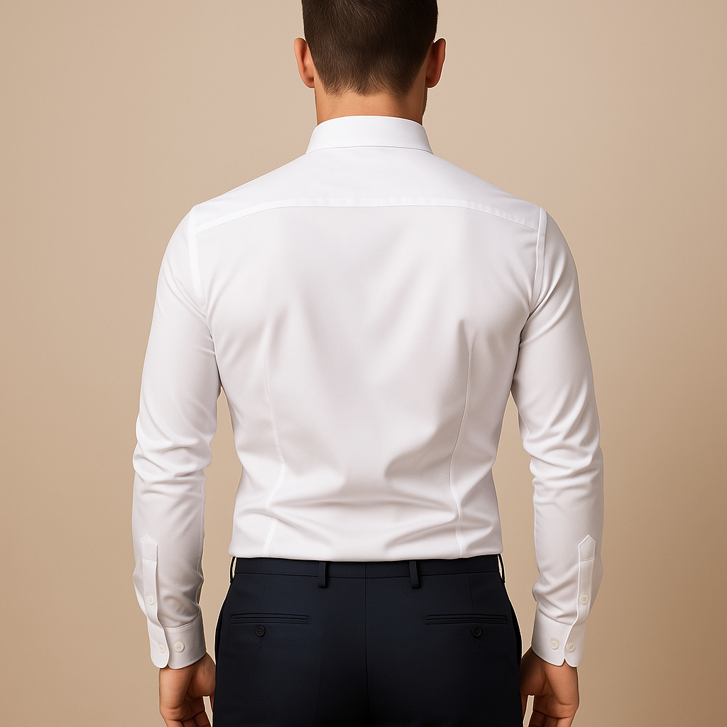 Men's Modern Fit Long Sleeve Shirt | Classic Cotton Design for Casual or Business Wear